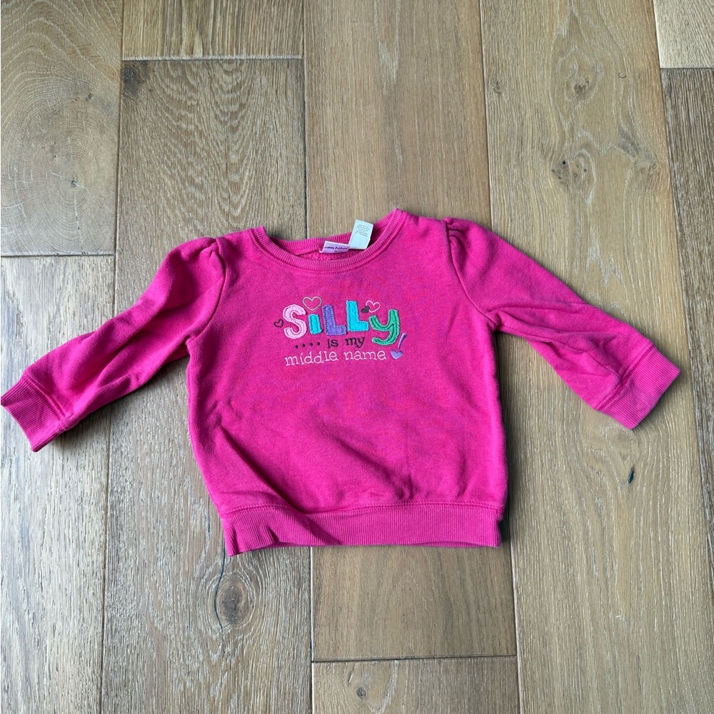 Jumping Beans Silly Shirt long sleeve sweatshirt sweater size 18 months